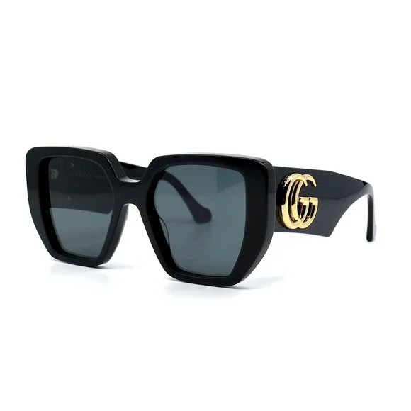 GUCCI GG0956S 003 BLACK GREY WOMEN'S AUTHENTIC SUNGLASSES - Picture 1 of 10